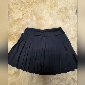 Elegant Black Pleated Skirt